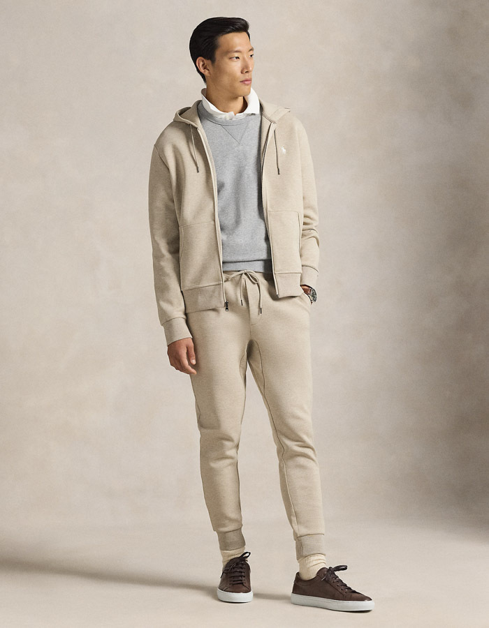 Double Knit Jogger Pant in Tuscan Beige Heather