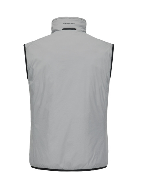 Omkeerbare tech-stretch bodywarmer in grijs
