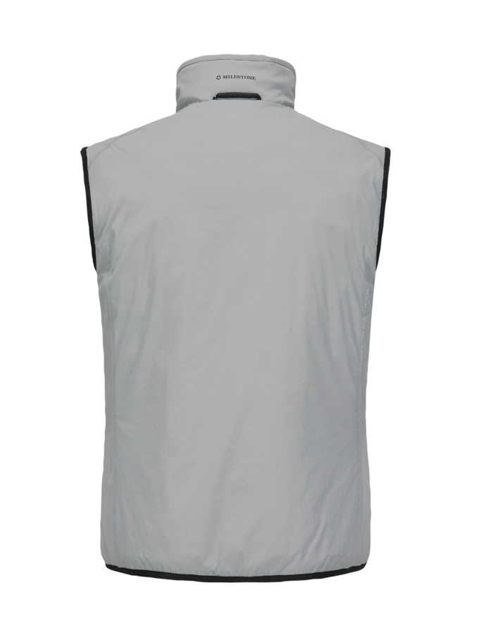 Omkeerbare tech-stretch bodywarmer in grijs