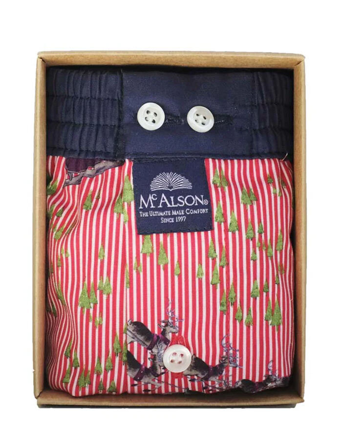 M5290 Boxershort Sleighbells Red