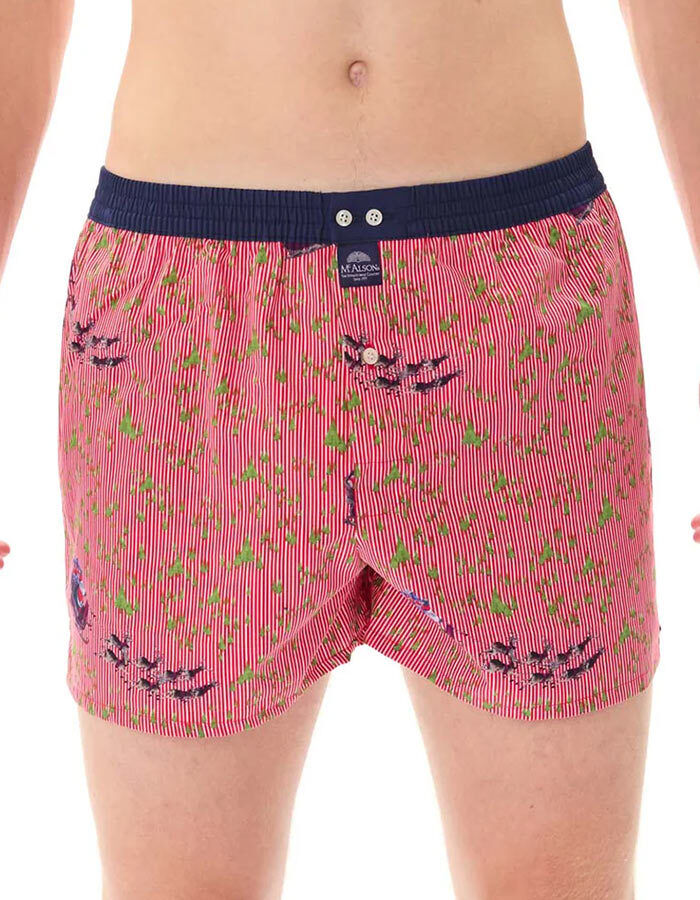 M5290 Boxershort Sleighbells Red