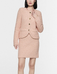 Gebreide tweed cardigan