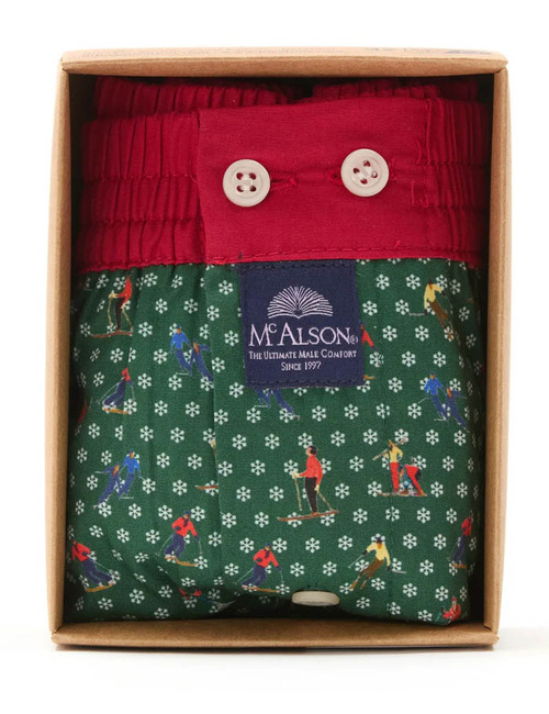 Boxershort Skiers Green