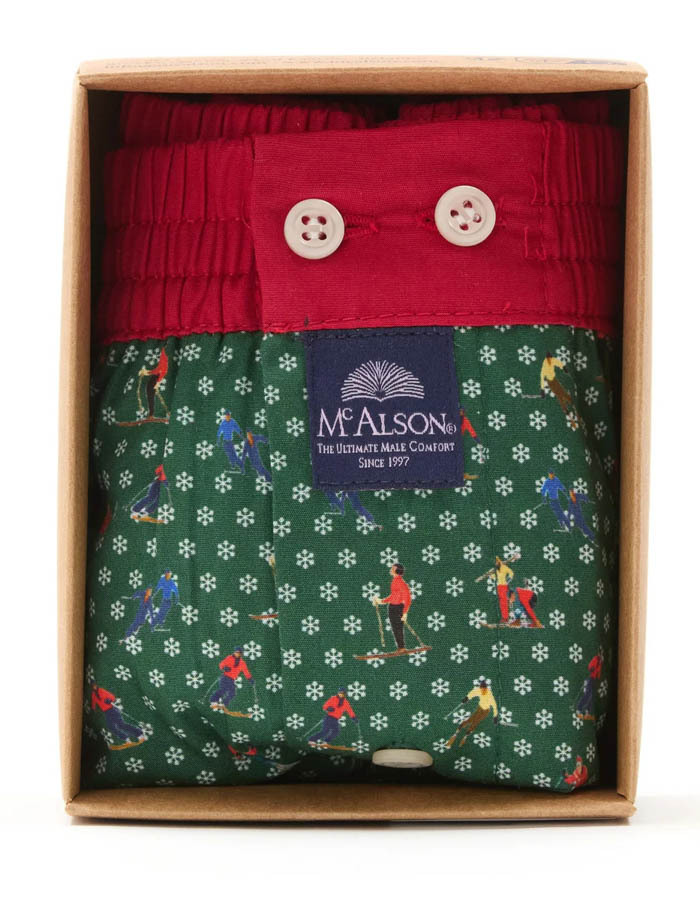 Boxershort Skiers Green