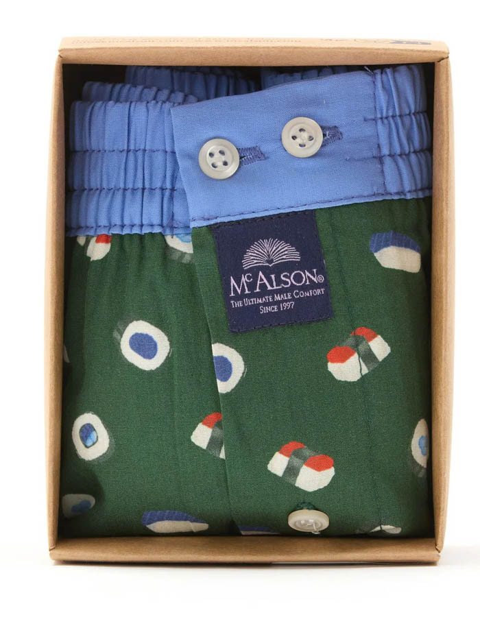Boxershort Sushi Green