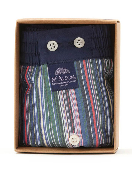 Boxershort Stripes Multicolour Green