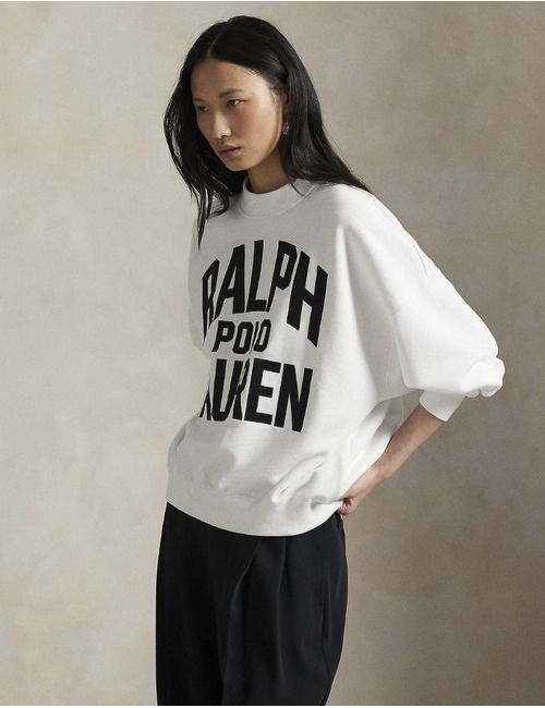 Ralph Lauren lange mouw sweater ecru