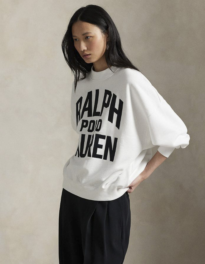 Ralph Lauren lange mouw sweater ecru