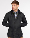 Ashby Wax Jacket in Navy 