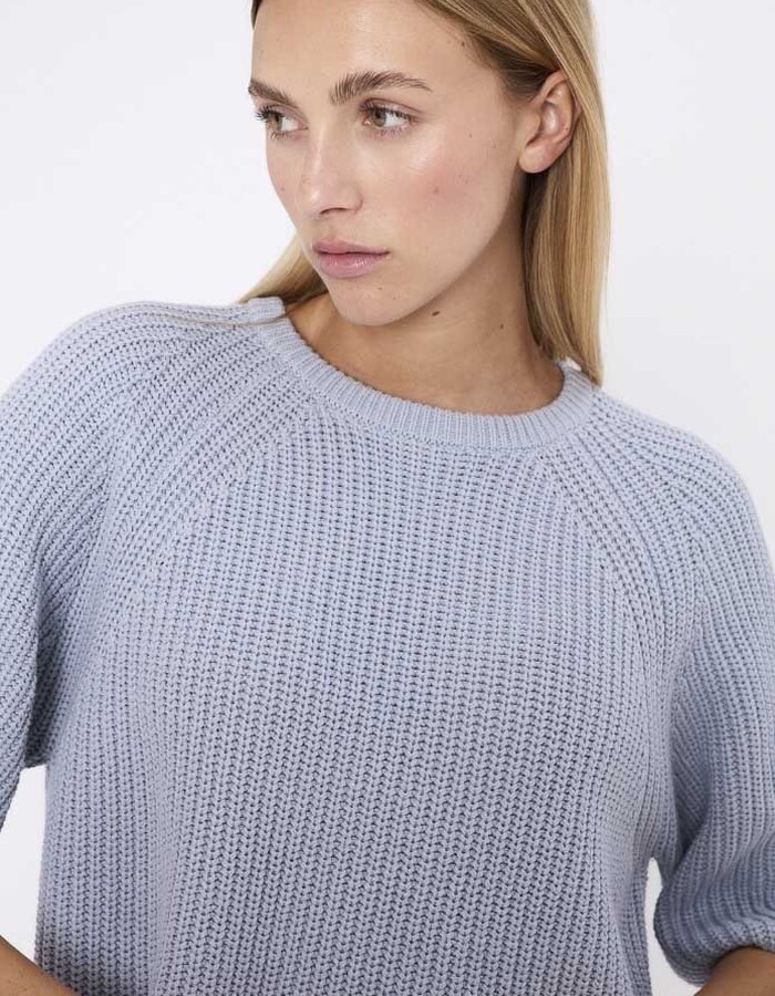 Jeff 3/4 mouw pull blauw