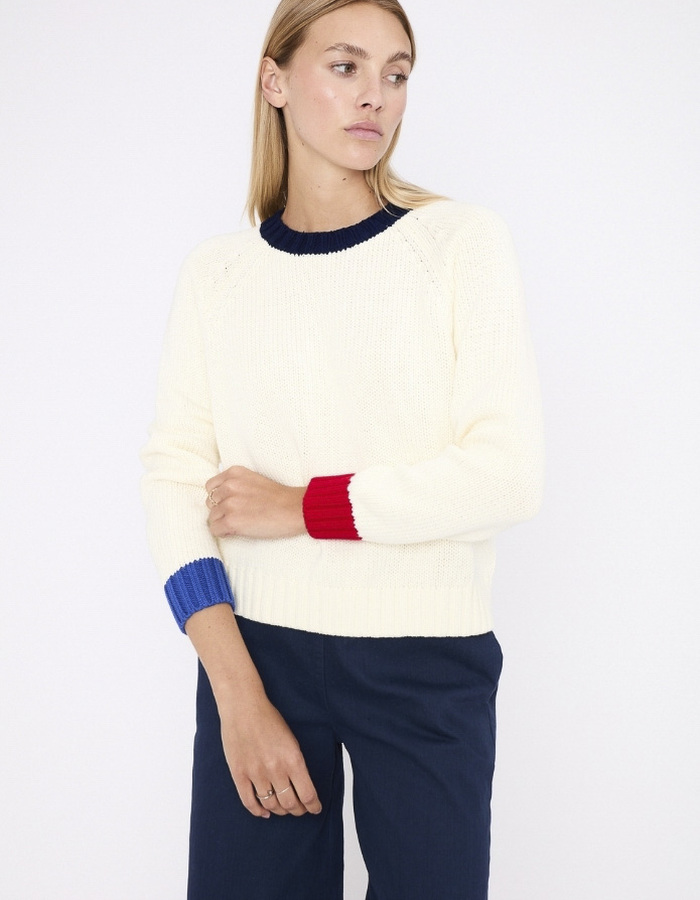 Jeff lange mouw pull ecru