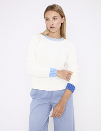 Jeff lange mouw pull ecru