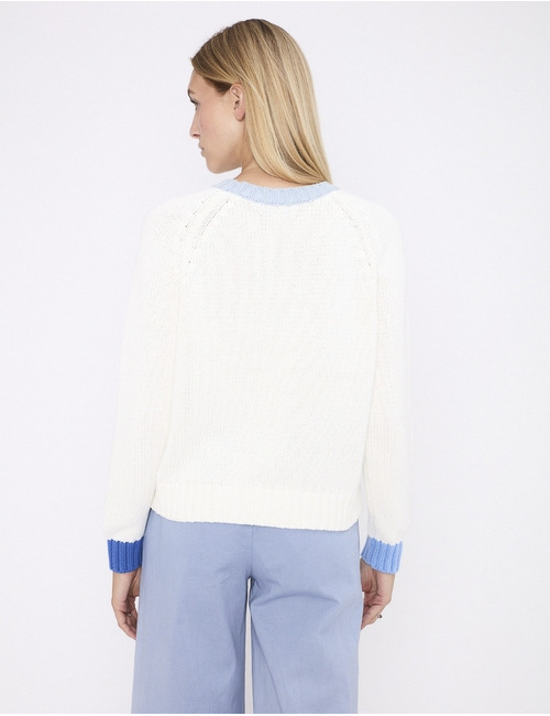 Jeff lange mouw pull ecru