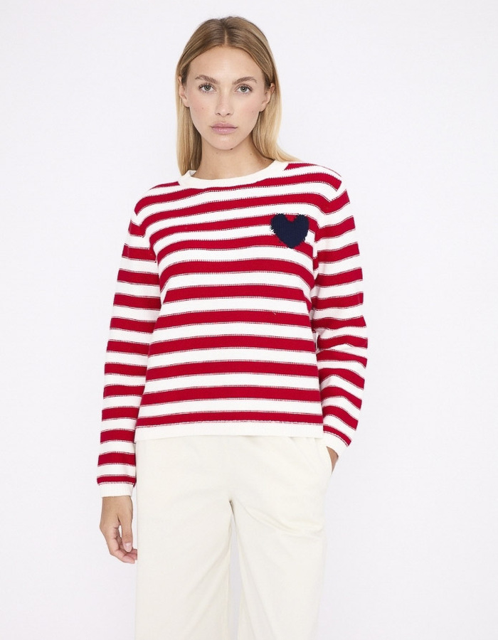 Jeff lange mouw pull rood