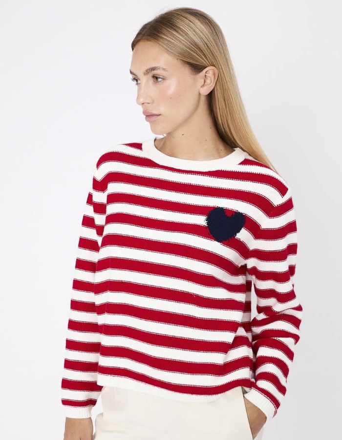 Jeff lange mouw pull rood