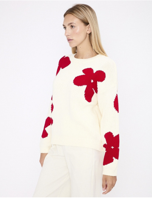 Jeff lange mouw pull ecru