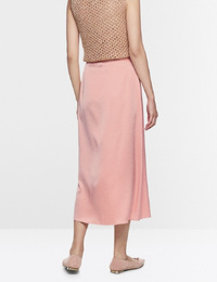 Midirok van satijn met strikkoord