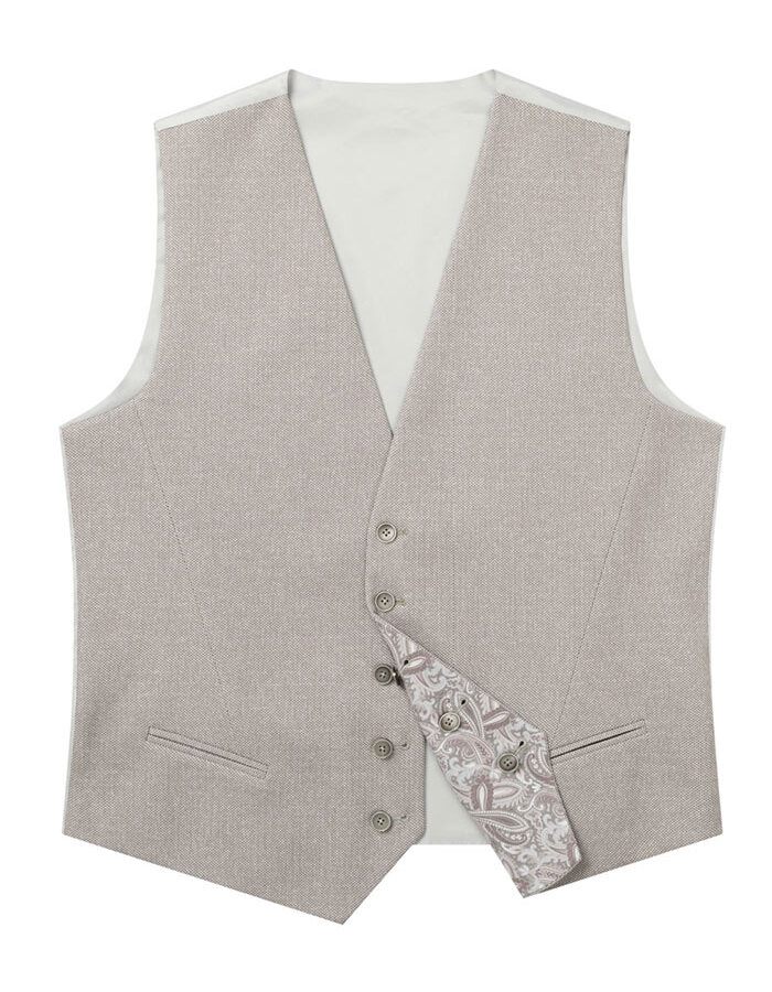 Reversible Gilet DiWesley Slim Fit in Beige