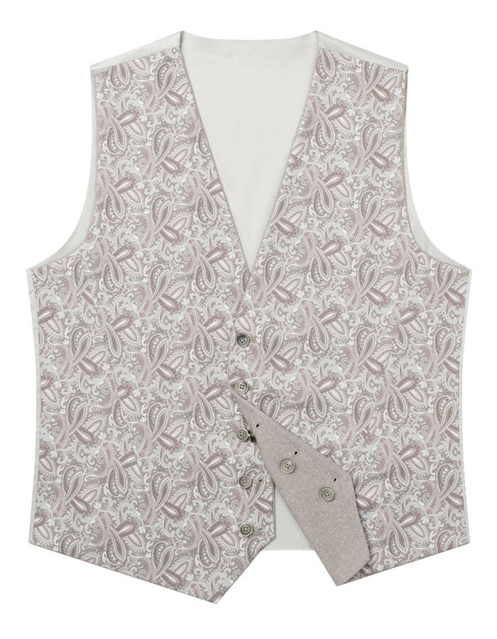 Reversible Gilet DiWesley Slim Fit in Beige