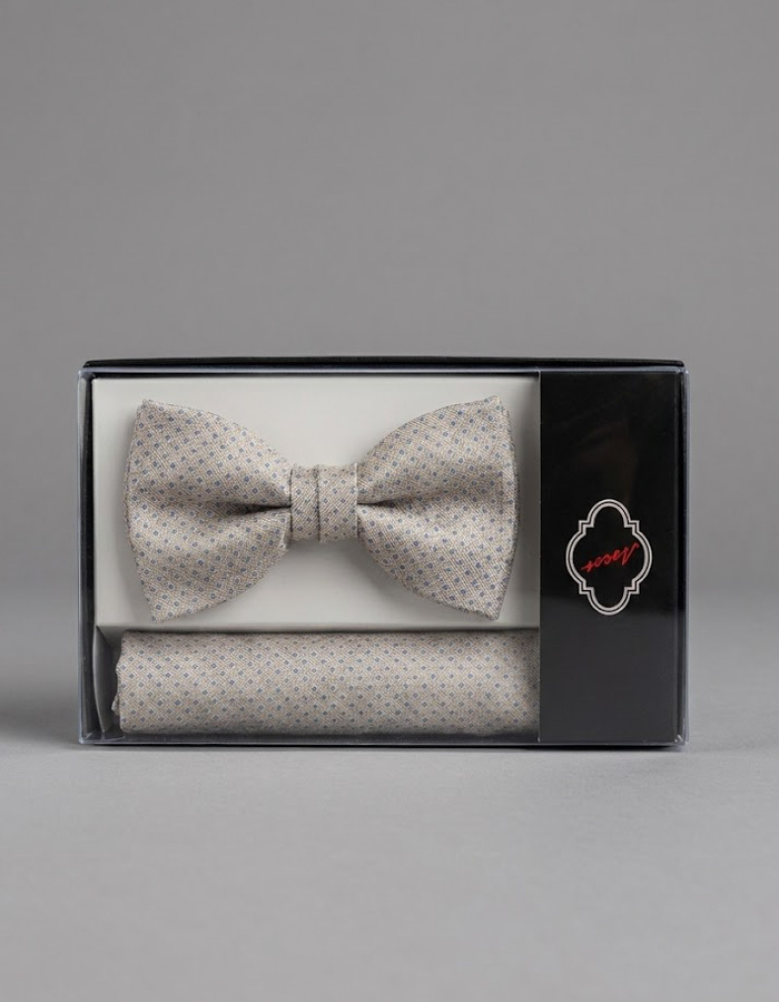 Ascot vlinderdassen beige