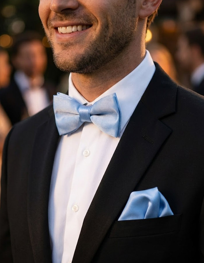 Ascot vlinderdassen blauw