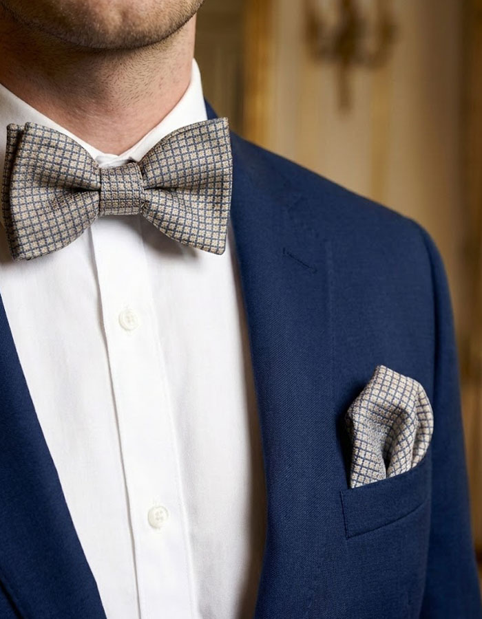 Ascot vlinderdassen beige