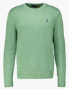 Cotton Crewneck Sweater in Outback Green