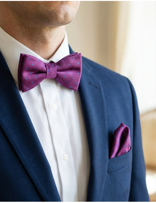 Ascot vlinderdassen paars