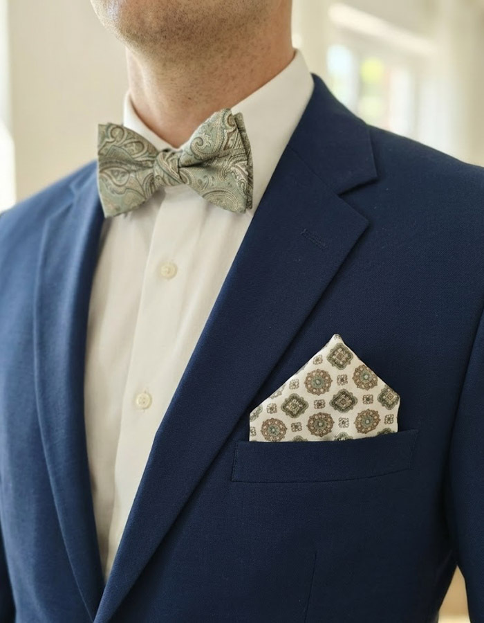 Ascot vlinderdassen groen