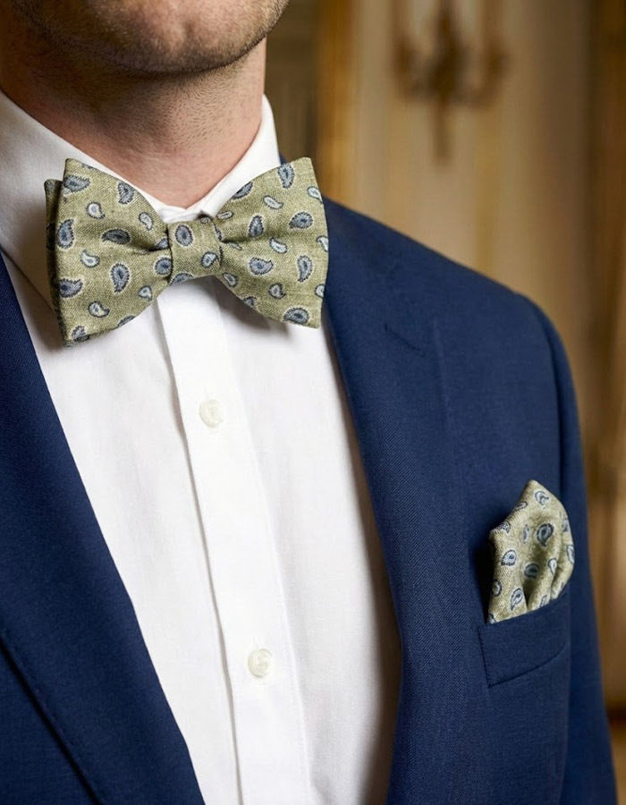 Ascot vlinderdassen groen