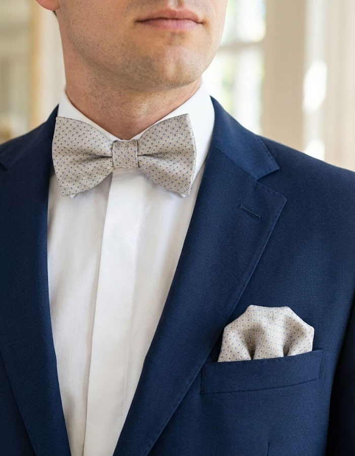 Ascot vlinderdassen beige