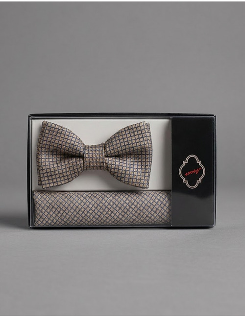 Ascot vlinderdassen beige