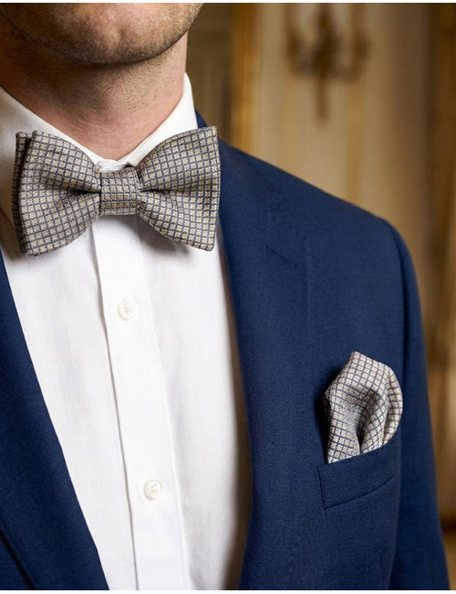 Ascot vlinderdassen beige