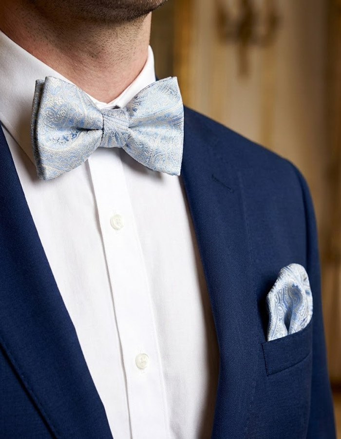 Ascot vlinderdassen blauw