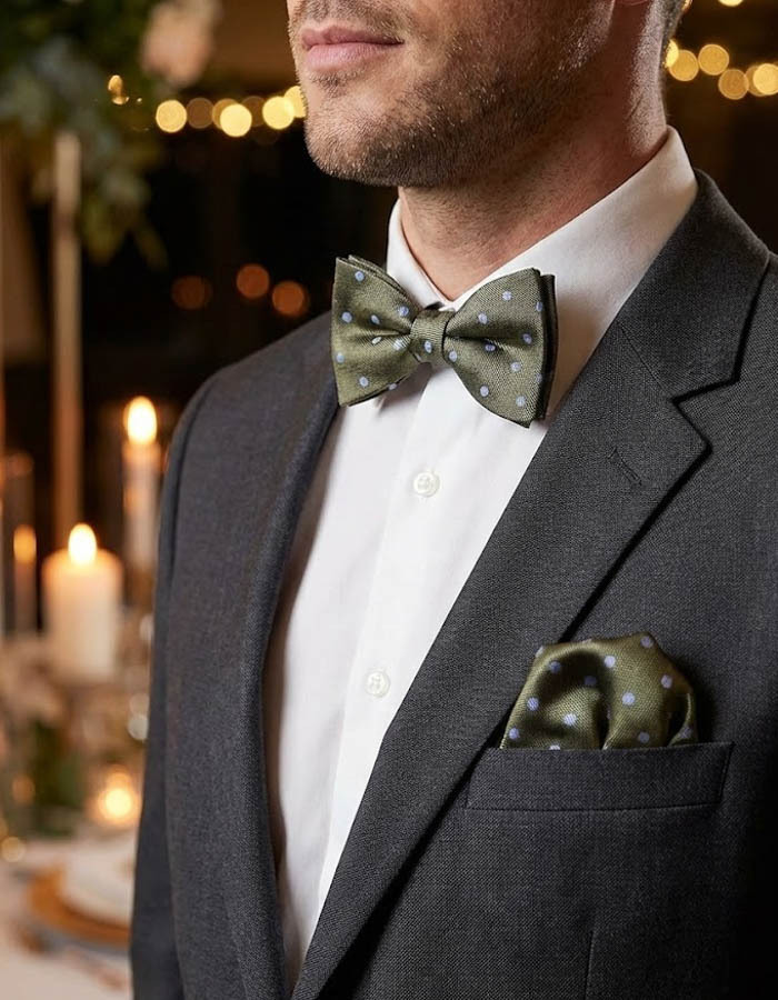 Ascot vlinderdassen groen