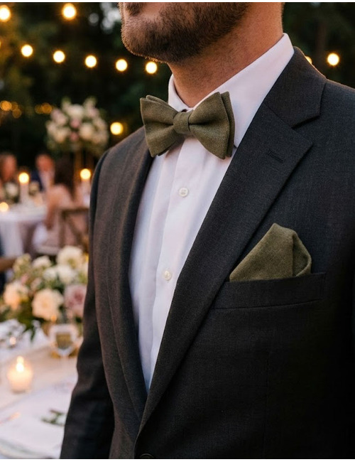 Ascot vlinderdassen groen