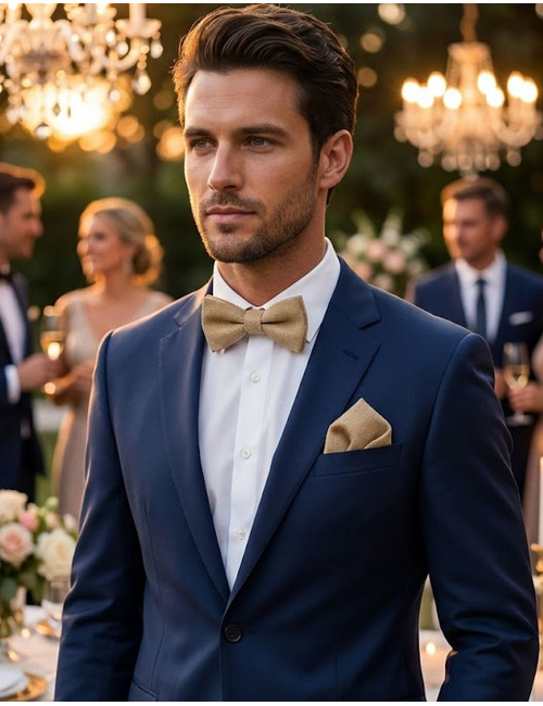 Ascot vlinderdassen beige