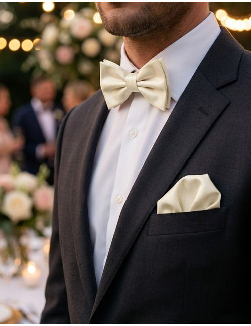 Ascot vlinderdassen ecru