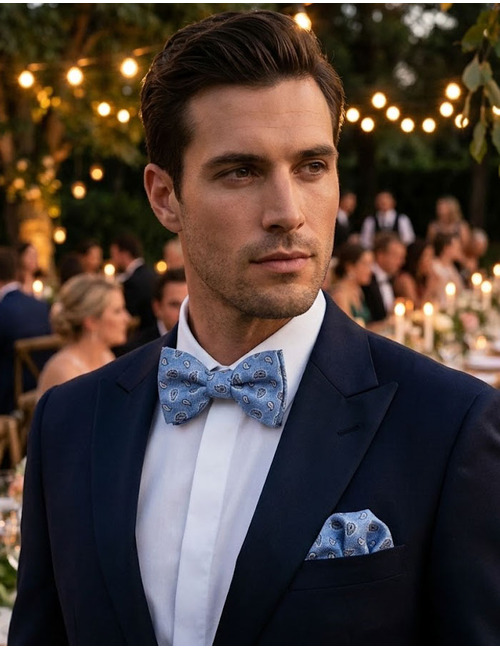 Ascot vlinderdassen blauw