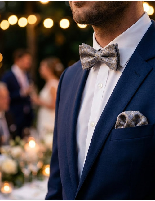 Ascot vlinderdassen bruin