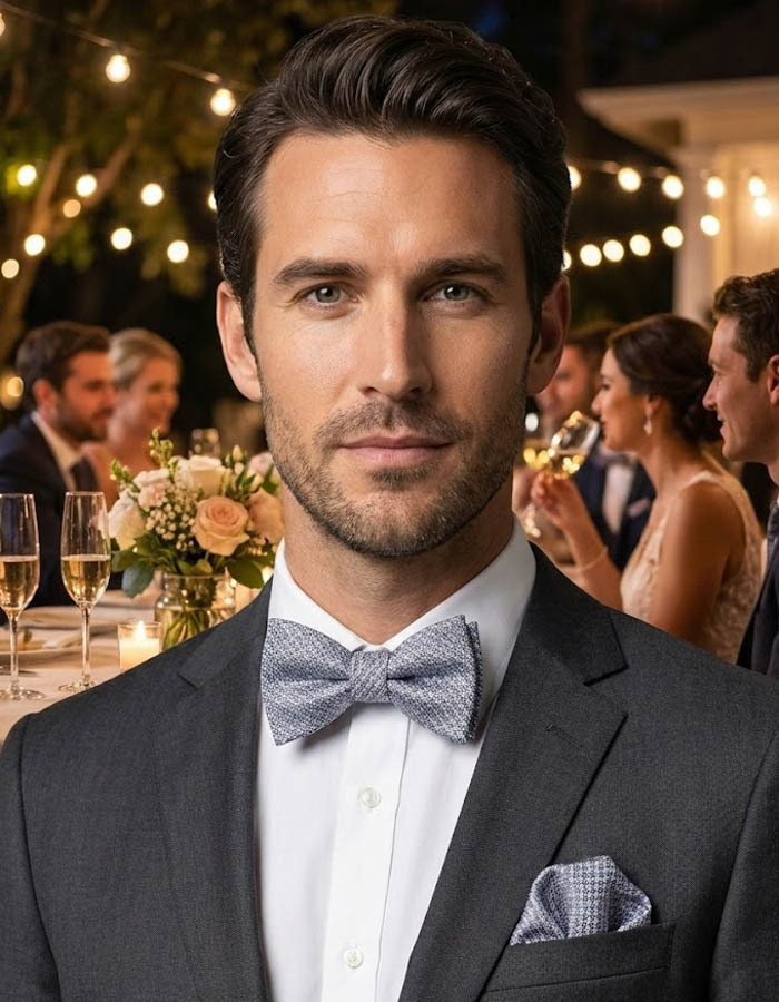 Ascot vlinderdassen blauw