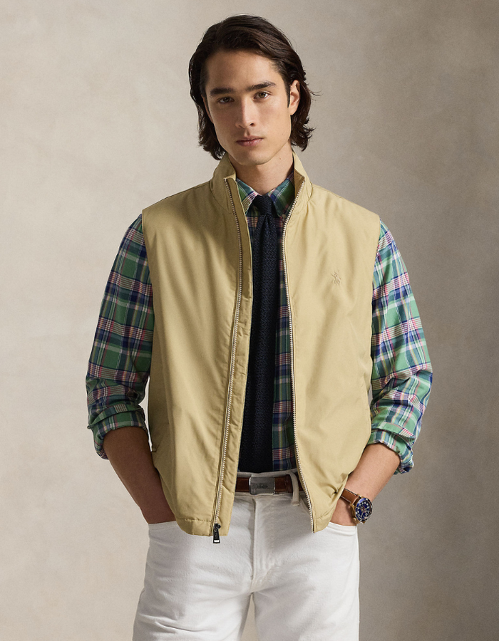 The Southland Insulated Vest in Dune Tan