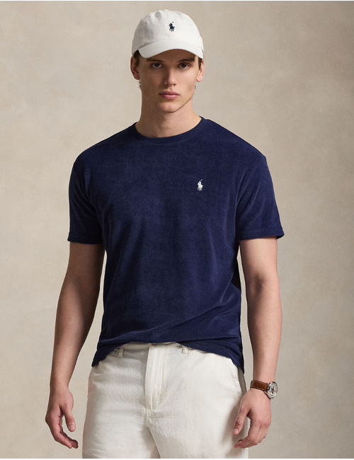 Classic Fit Terry T Shirt in Newport Navy