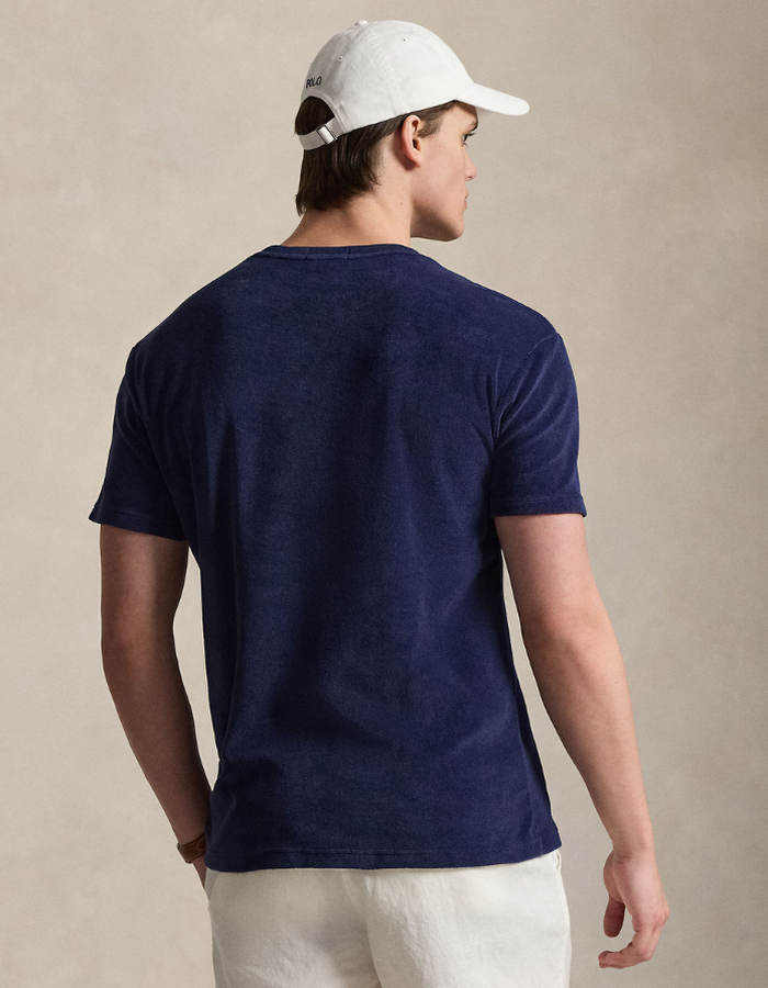 Classic Fit Terry T Shirt in Newport Navy