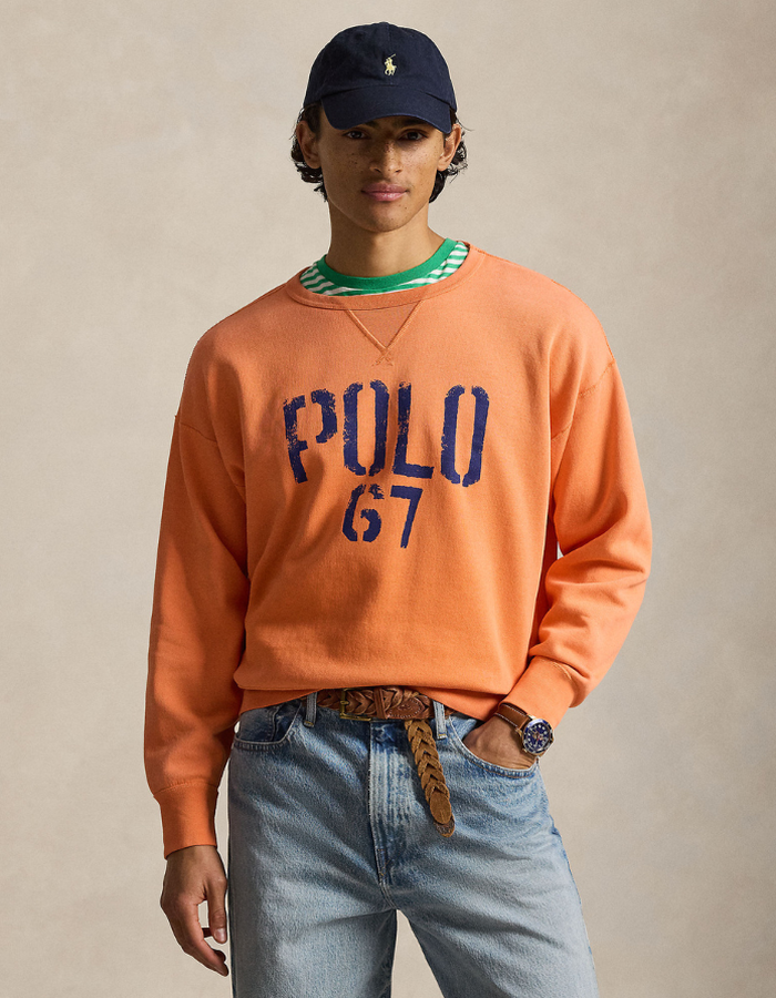 Vintage Fit Fleece Graphic Sweatshirt in Solar Sky