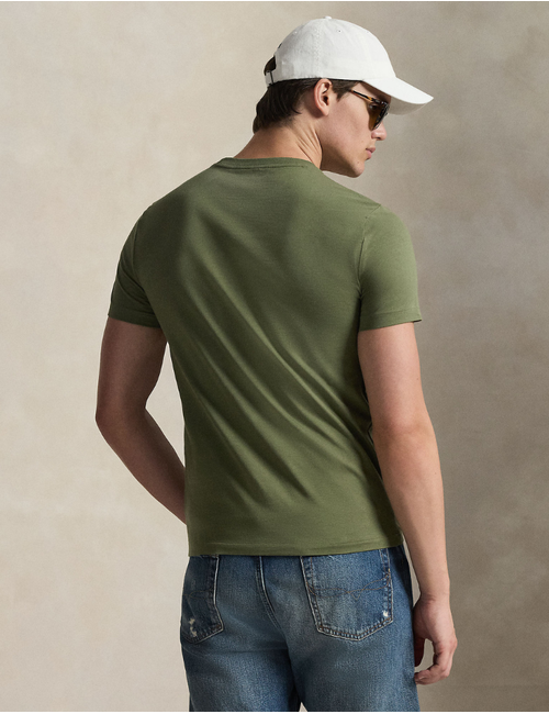 Custom Slim Fit Jersey Crewneck T Shirt in Garden Trail