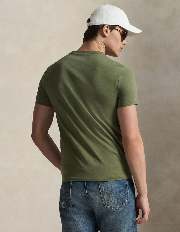 Custom Slim Fit Jersey Crewneck T Shirt in Garden Trail