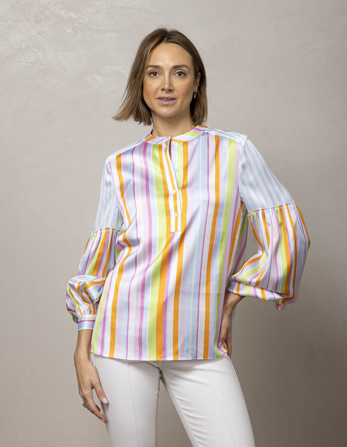 Herzen's lange mouw bloes multicolor