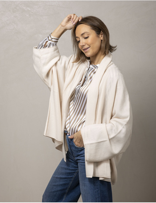 Herzen's lange mouw gilet beige