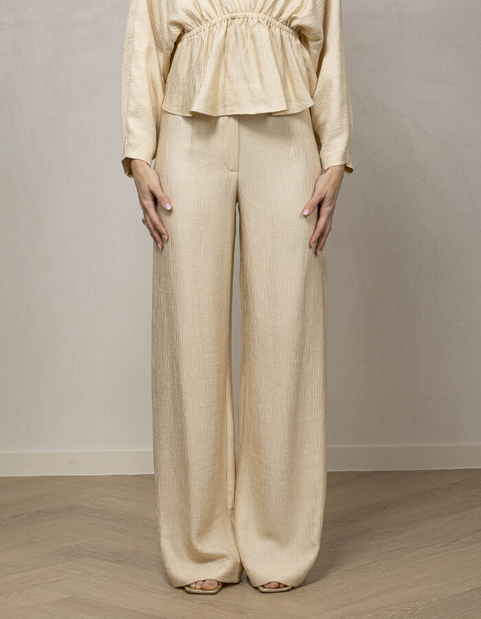 Oscar The Collection geklede broek ecru